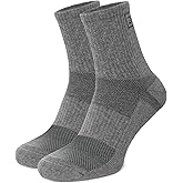 281Z Military Cotton Micro Crew Boot Socks - Cushioned Sole - Moisture Wicking - Odor Resistant (Dark Grey)
