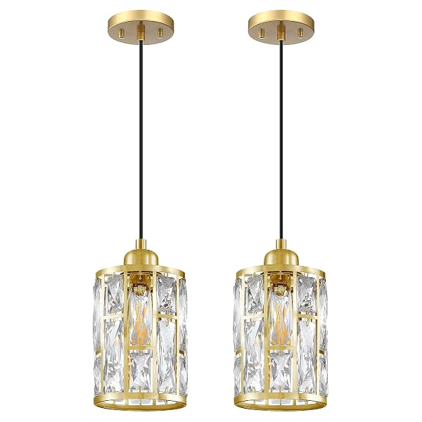 DOLAIMI HOUSE 2 PACK 1 LIGHT 5.4″ CRYSTAL...