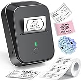 ETIKEZ PM260 Label Maker Machine with Tape, 2 Inch Label Tape Maker Bluetooth Label Printer, Inkless Portable Label Maker with Smart AI APP for Home, Kitchen, School, Office Organization, Black