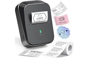 Label Maker Machine with Tape, ETIKEZ PM260 2 Inch Bluethoooth Label Printer, Inkless Sticker Printer for Home, Business, Off