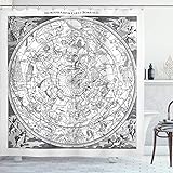 Ambesonne Constellation Shower Curtain, Detailed