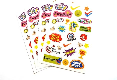 Amazon Com Minilabel Reward Merit Stickers Kids Childrens Labels For Party Bags Scrap Books Card Making Or Notebook Decoration Kitchen Dining