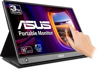 ASUS ZenScreen MB16AMT 15.6" Full HD Portable Monitor Touch IPS Battery