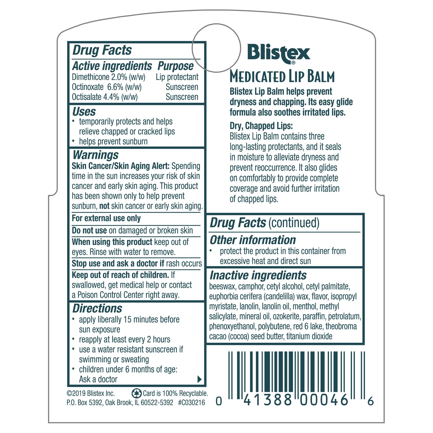 Campho-Phenique Cold Sore Treatment 0.23 Oz and Blistex Medicated Lip Balm 0.15 Ounce 3 Count for Instant Pain Relief, Promotes Healing, Prevents Infection, Dryness and Chapping