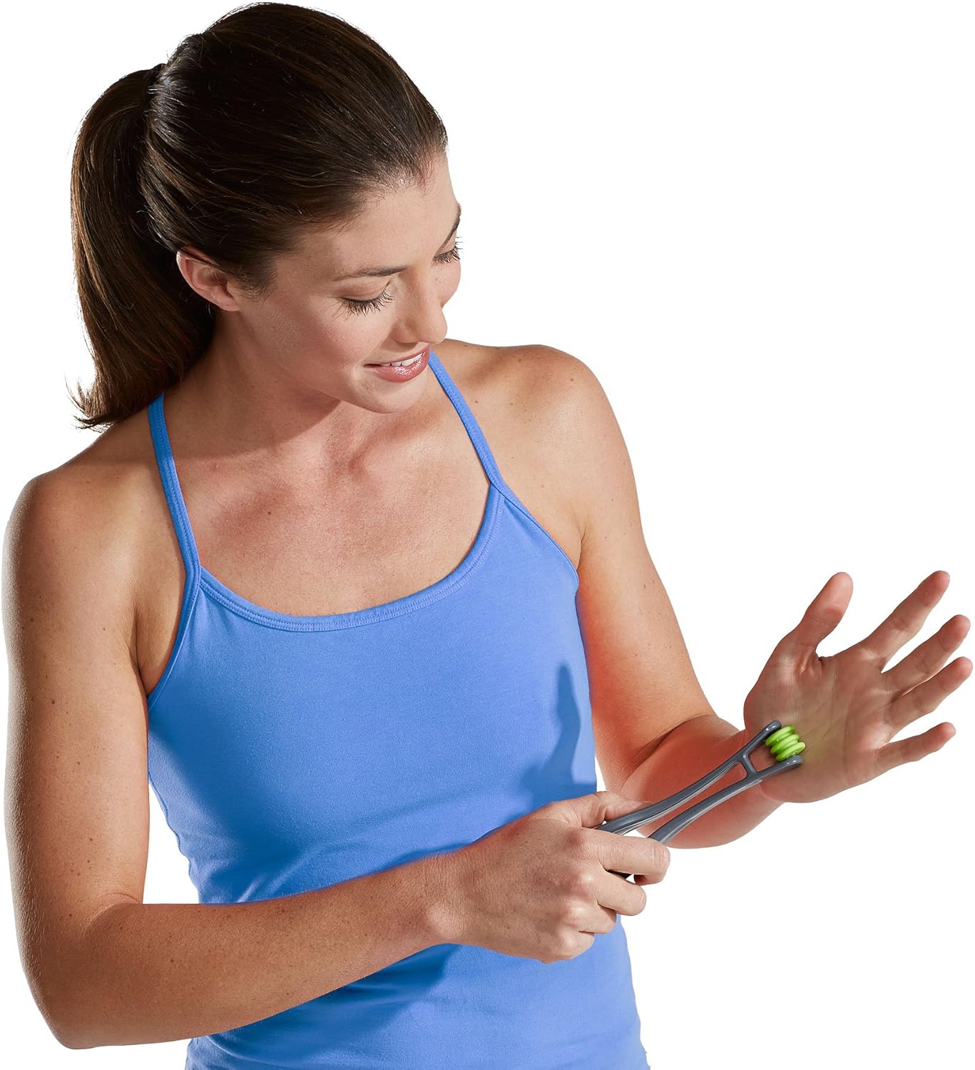 Gaiam Wellbeing Finger Massager Dual-Sided Hand Massage Roller Tool for Circulation, Stress, Arthritis and Hand Pain Relief: Sports & Outdoors