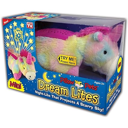 Buy Pillow Pets Dream Lites Mini Rainbow Unicorn Online At Low