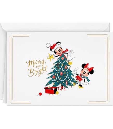 Hallmark Disney Boxed Christmas Cards, Mickey Mouse and Friends