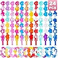 24 PCS Heart Pop Bracelets Its Valentines Day Gifts for Kids Valentine Day Party Favors Kids Fidget Toys Bulk Fidgets for Classroom Prizes Birthday Goodie Bag Stuffers Sensory Toys Pack for Girls Boys