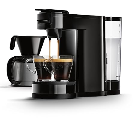 Senseo HD7892/60 Switch 2-in-1 Pad- und Filter-Kaffeemaschine, schwarz