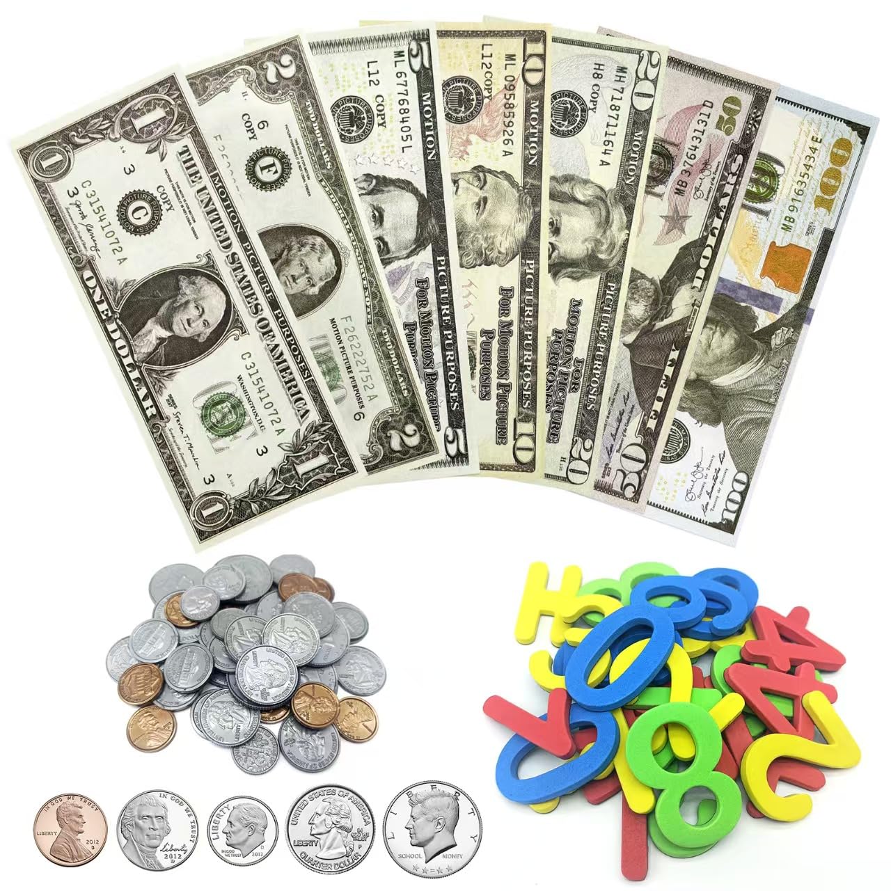 Photo 1 of 184 PCS Paper Game Teaching Props Set