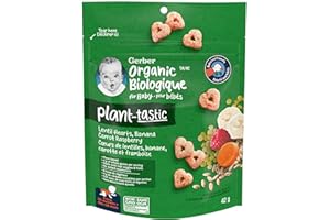 Gerber Plant-Tastic Organic Puffed Grain Snack Pouch 42 g