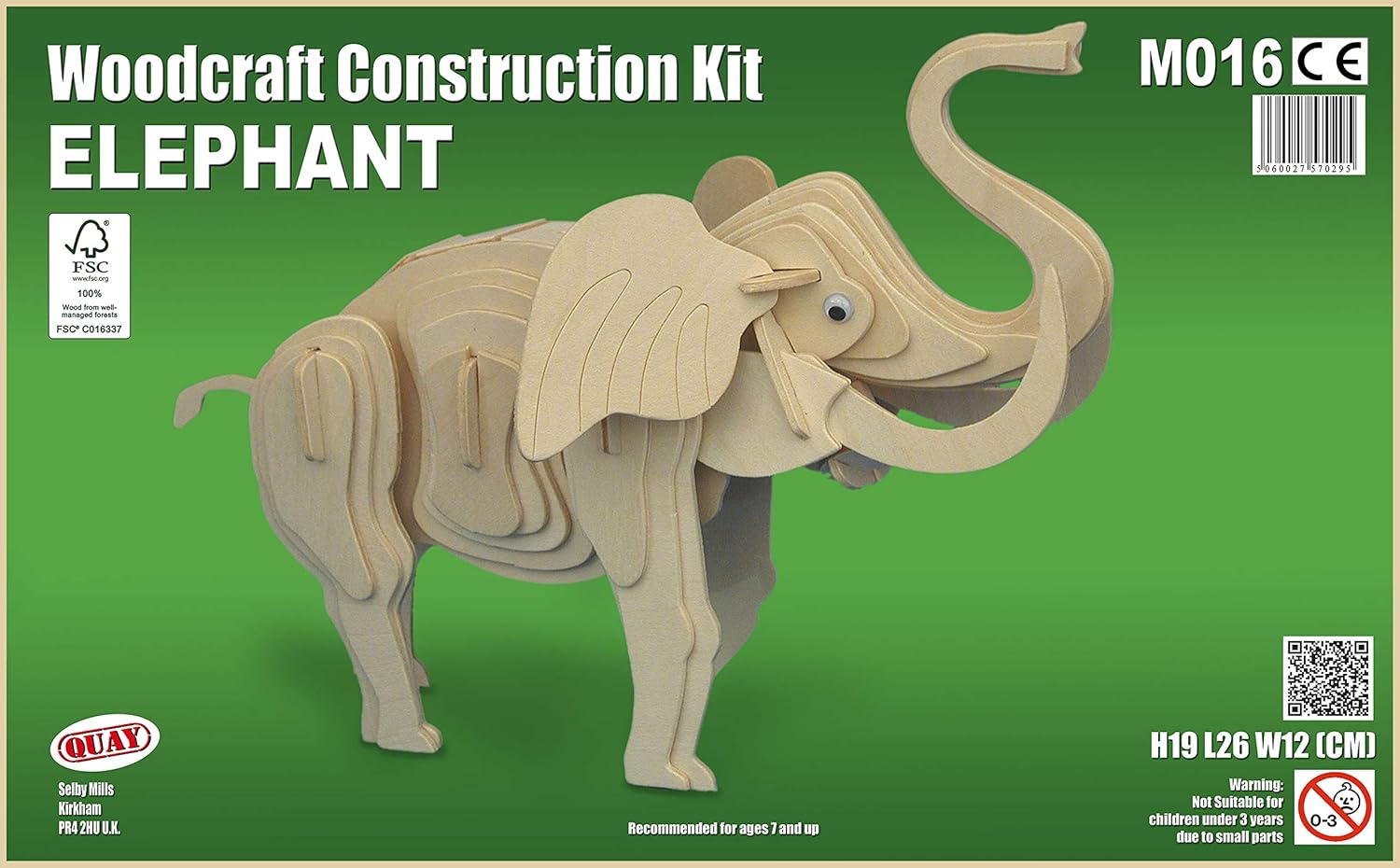 Kit Costruzione Modello Cane Quay Woodcraft - FSC - Gioco Creativo In Legno - 3