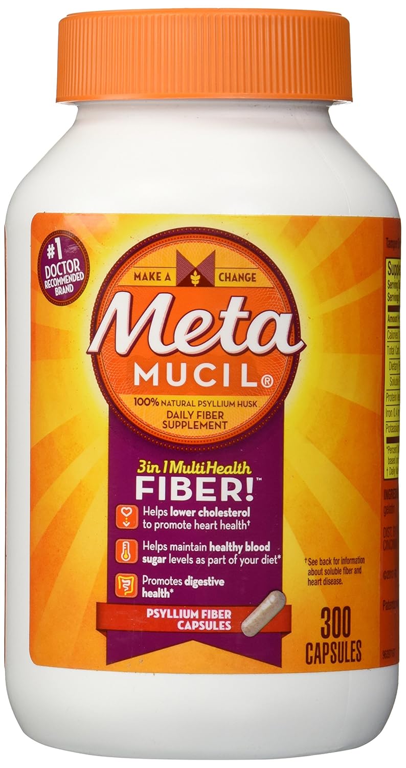 Metamucil Fibre Supplement 300 Capsules Amazon.co.uk Health