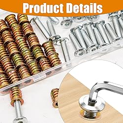 Taiss 30 Sets 1/4"-20 Threaded Inserts for