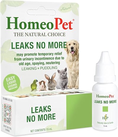 HomeoPet Leaks No More Urinary Support for Pets 15 ml Brand HomeoPet