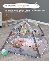 Trongle Baby Play Gym Mat 80x80x55cm with 5 Toys 18 Ocean Balls view 5