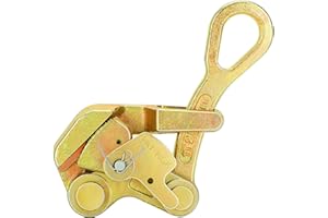 LONGADS 1T Cable Puller Clamp, 0.5/1/2/3T Steel Wire Rope Puller Clamp, Multifunctional Pulling and Tightening Tool for High-Altitude wires (2.5-16mm/1/10 "-4/5"), 2204Lbs wire Drawing Tool Cable Clamp