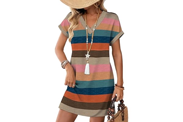 WIHOLL Dresses for Women 2026 Casual Summer Tshirt Dress Wedding Guest Dresses Fashion Beach Vacation Clothes