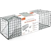 HOMESTEAD Heavy Duty Live Trap - Professional Style One-Door Live Animal Traps for Rabbit, Squirrel, Possum, Skunk, Kitten, Mink Small