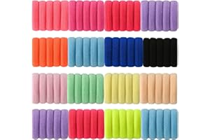 200 PCS Baby Hair Ties, Soft Cotton Elastics Seamless Small Ponytail Holders Accessories for Girls and Kids