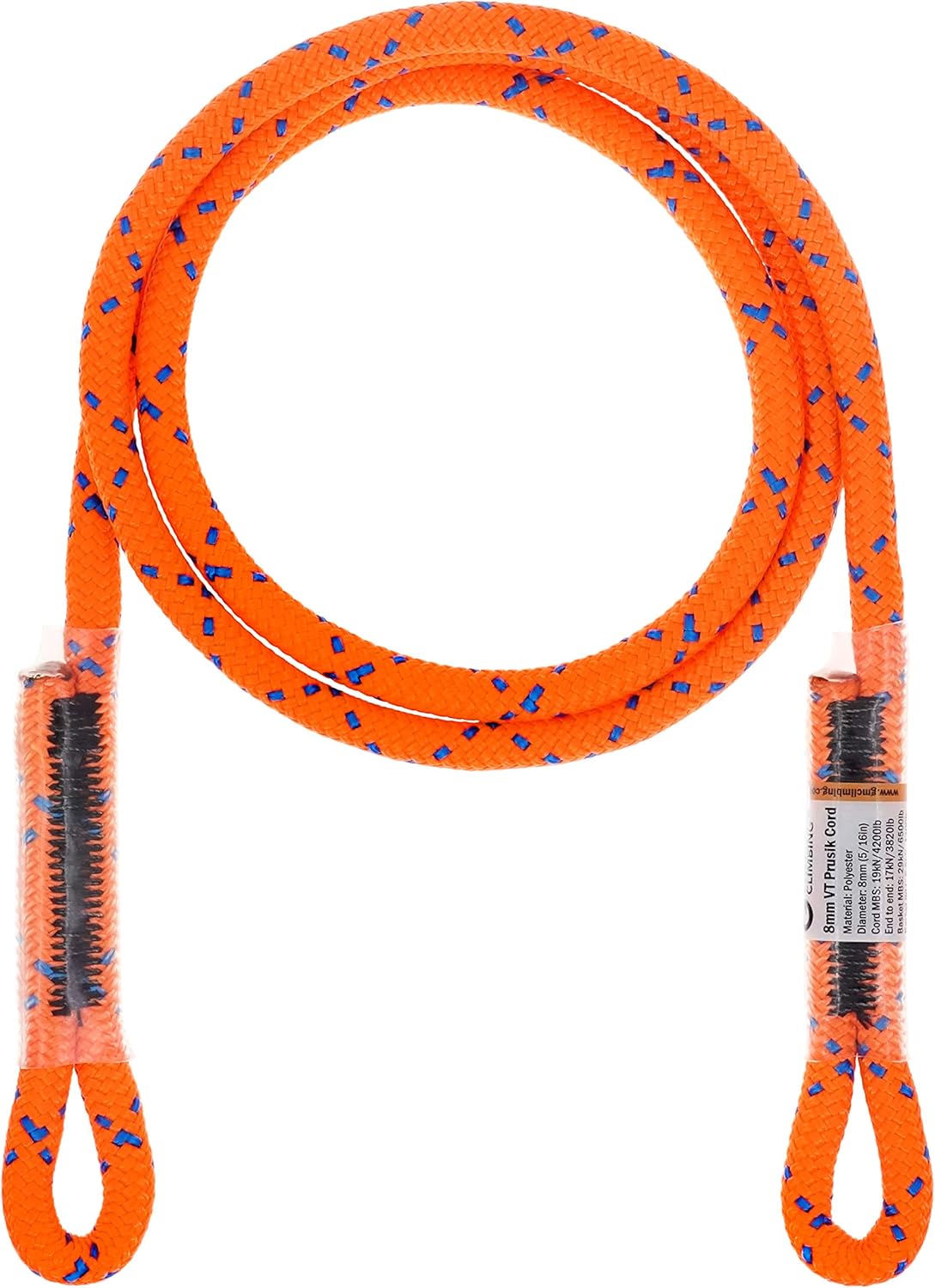 GM CLIMBING 8mm (5/16") Prusik Swen Eye-to-Eye Pre-Sewn 45 inch : Sports & Outdoors
