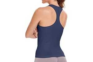 MathCat Workout Tank Tops for Women Sleeveless Gym Tops Seamless Racerback Athletic Yoga Shirts