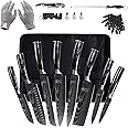 FULLHI Knife Set, 14pcs Japanese Knife Set, Premium German Stainless Steel Kitchen Knife Set