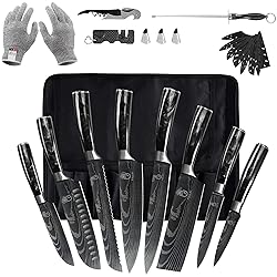 FULLHI Knife Set, 14pcs Japanese Knives