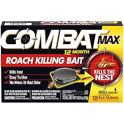 Combat Max 12 Month Roach Killing Bait, Small Roach