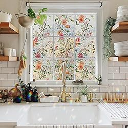 Ranzdn Window Privacy Film - Stained Glass Window