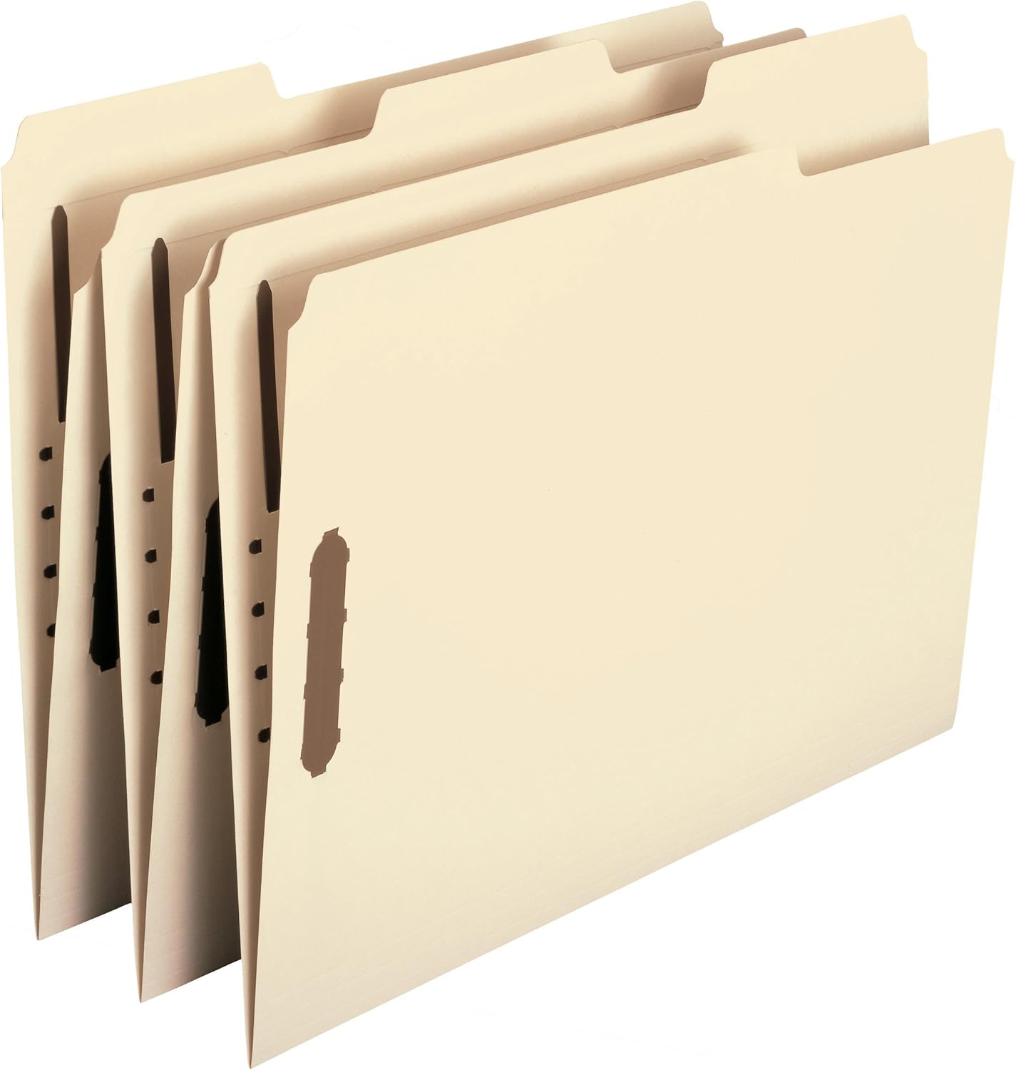 Smead Fastener File Folder, 2 Fasteners, Reinforced 1/3-Cut Tab, Letter Size, Manila, 50 per Box (14537) : Colored File Folders : Office Products