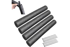 4 PCS Pipe Insulation Foam Tube, 15.7 Inches Black Pool Noodles Foam,Multi-Purpose Snake Wrap Protector for Swimming Pool Rai