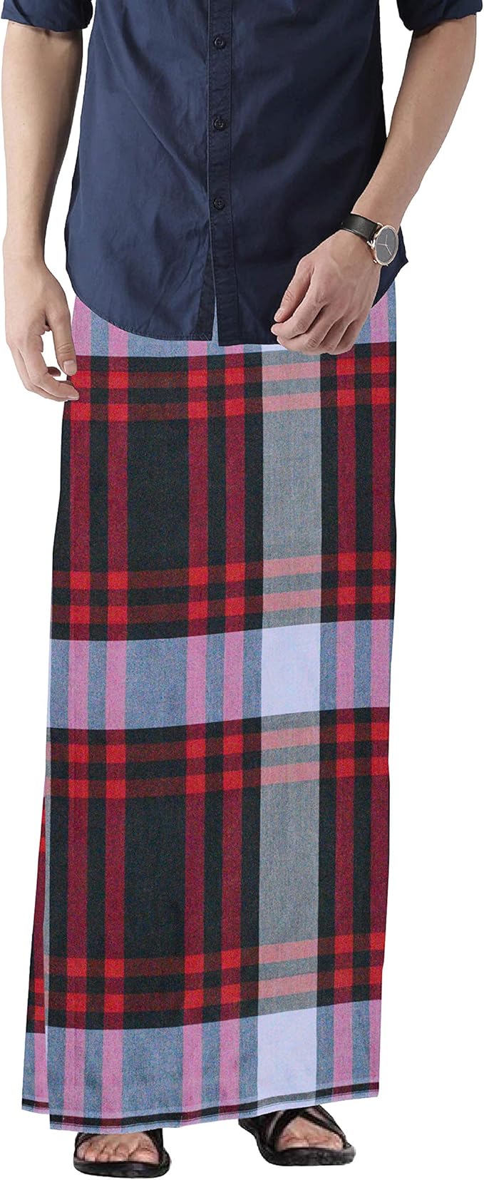 Eroman Cotton Stitched Lungi for men (STITCHED) 2.10 Meter Free