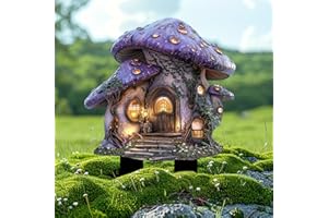 Mushroom Fairy House Acrylic Garden Stake, Indoor and Outdoor Garden Acrylic Decoration, Idea Gift for Flower Potted Ornament