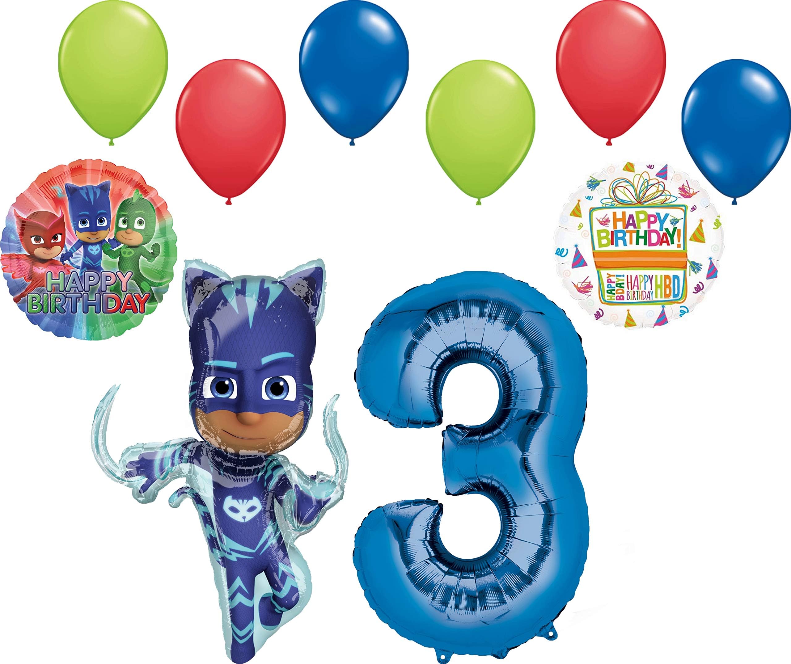 PJ MASKS Catboy 3rd Birthday Party Supplies Balloon Bouquet Decorations