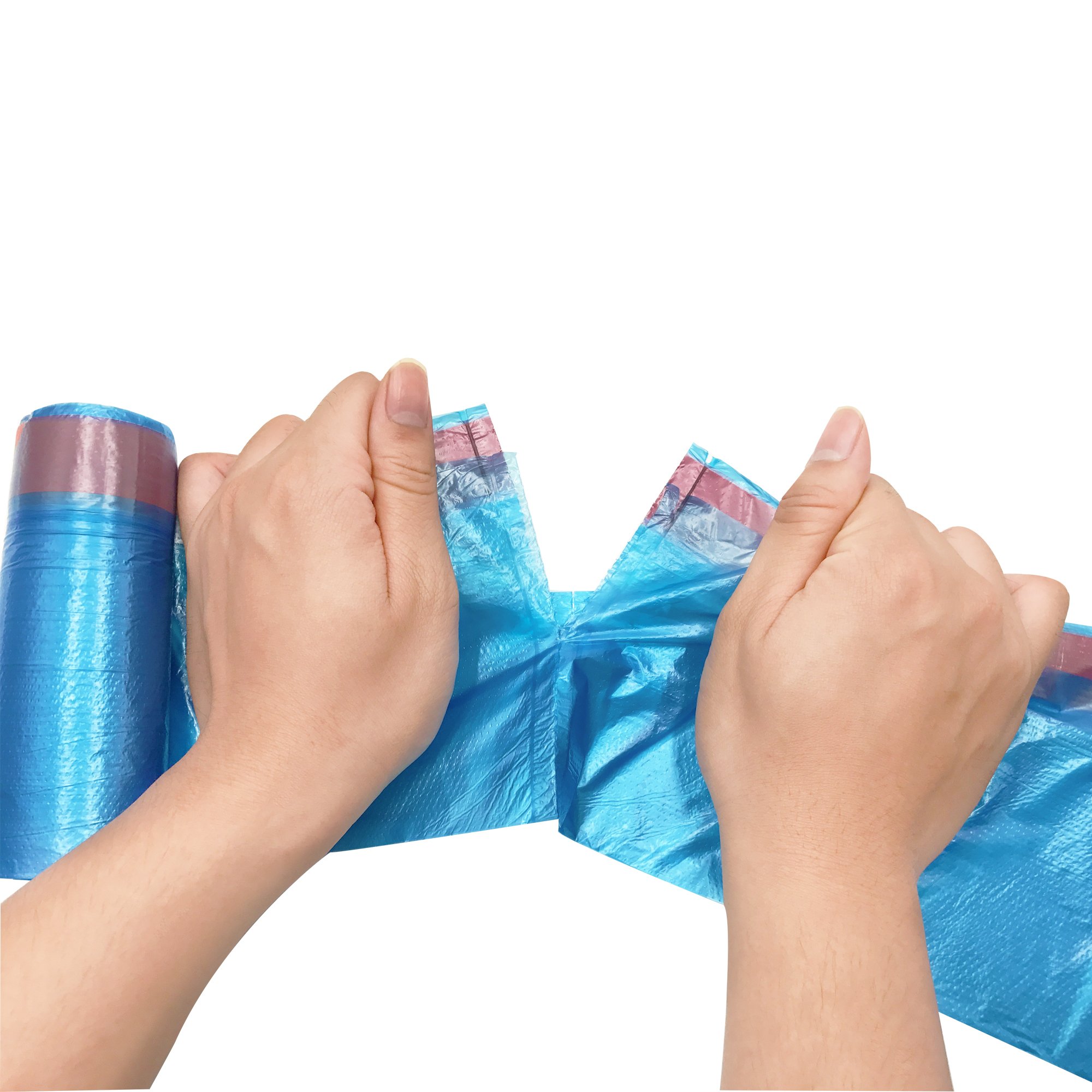 Small drawstring trash bags(2.6 gallon 3roll/90 counts) , Extra Strong Garbage Bag?blue?