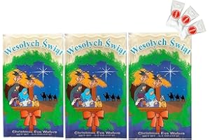 TRADITIONAL POLISH CHRISTMAS WAFERS OPLATKI MINI Set of 15 small. Product of Poland. By GRANDA.