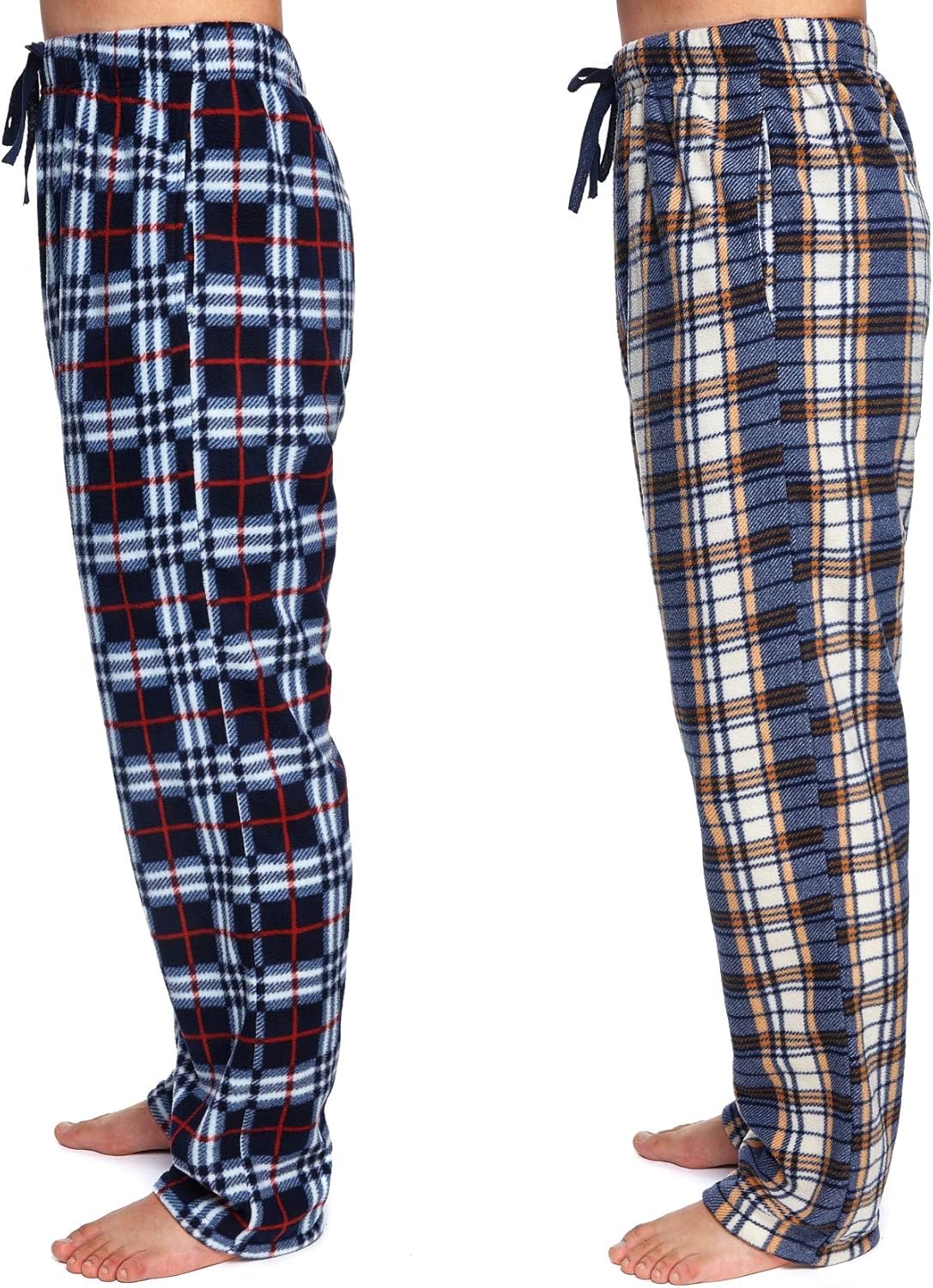 Sova Men's 2-Pack Ultra Comfy Fit Micro Fleece Pajama Pants (2 pcs Set): Clothing