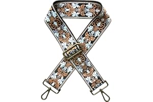 Yiaizhuo Ethnic 2" Wide Women's Purse Strap Replacement Crossbody Canvas Bags Shoulder Guitar Straps for Handbag Adjustable