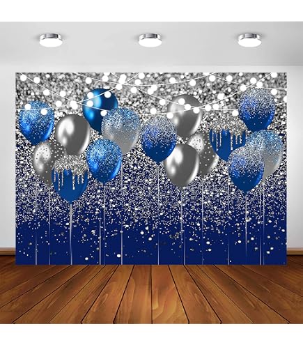 Türbanner 'Happy 65th Birthday' In Blau/Silber – 30x180 Cm Für Die Perfekte Partydeko