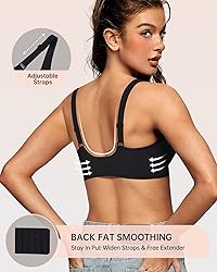 OEAK Womens Deep V Bras Comfortable Support Push Up