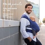 Boba Bliss Pre-Wrapped Baby Wrap Carrier Newborn Sling Navy Blue view 6
