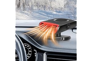 CHIANKU 12V 150W Car Heater Portable Car Heater, Auto Heater Fan Fast Heating Defrost Defogger Heating & Cooling Fan, Auto Defogger Defogger 360° Rotatable Heater
