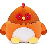 Tumyay Original 14.5-inch Chicken Pillow Plush Stuffed Animal Toy Orange Big Size Soft Adorable Plushie,Gift for Kids Women Girls