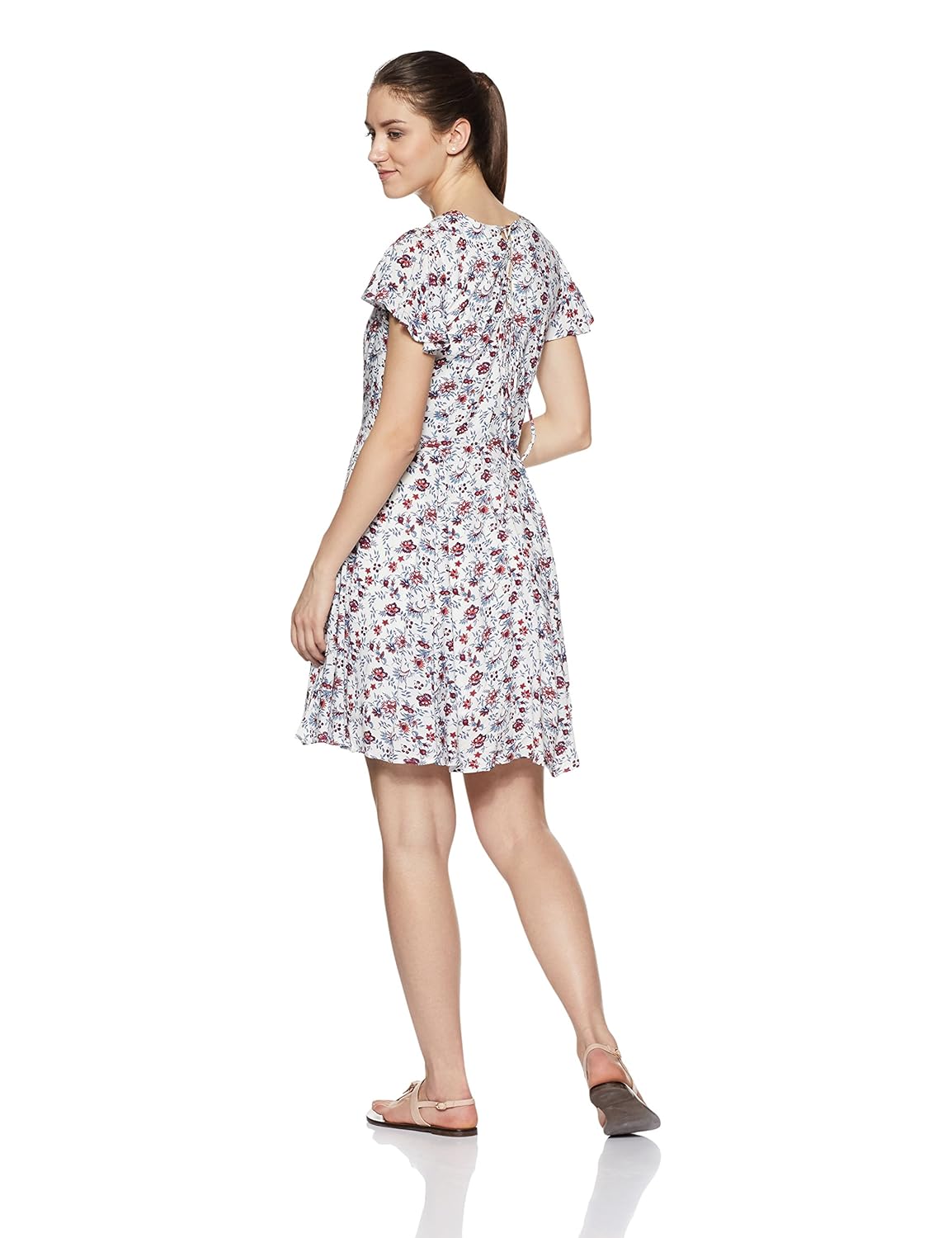 allen solly women's a-line midi dress