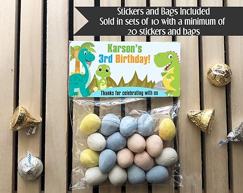 Amazon Com Dinosaurs Birthday Or Baby Shower Personalized Treat