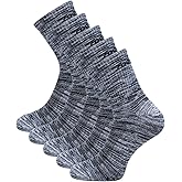 Toes&Feet Men's Anti-Odor Deodorant Quarter/Crew Cushion No Blister Sports Socks