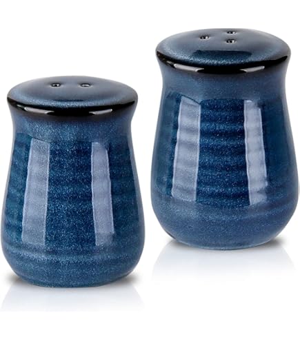 Amazon.com: Le Creuset Stoneware Salt & Pepper Shakers Set