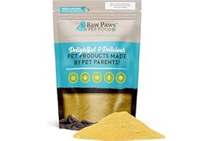 Raw Paws Green Lipped Mussel Hip and Joint Supplement for Dogs & Cats, 10-oz Powder - Green Lipped Mussels for Dogs - Natural Chondroitin Glucosamine for Dog & Cats - Dog Joint Pain Relief
