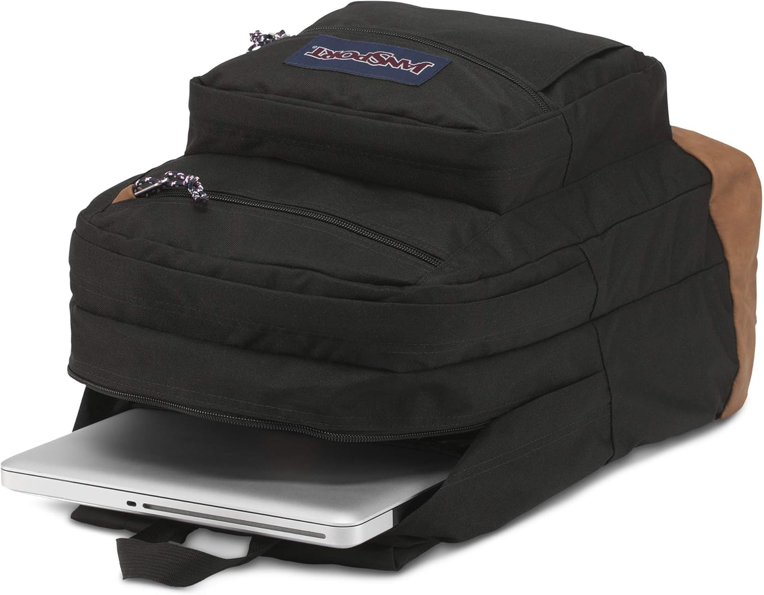 JanSport Mens Classic Mainstream Cool Student Backpack - Black / 17.7H X 12.8W X 5.5D, One Size: Jansport: Clothing